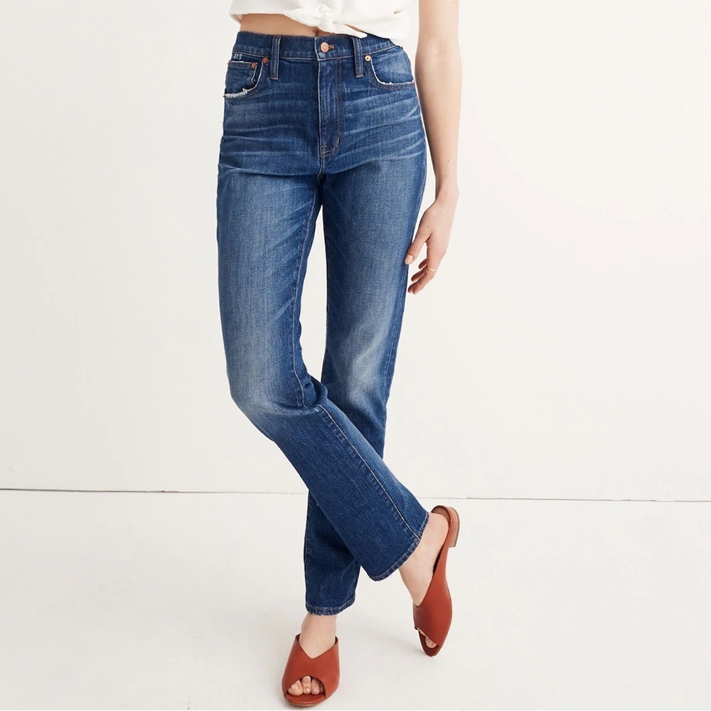 Madewell sz 25 women’s high rise Slim boyjean cut Jeans